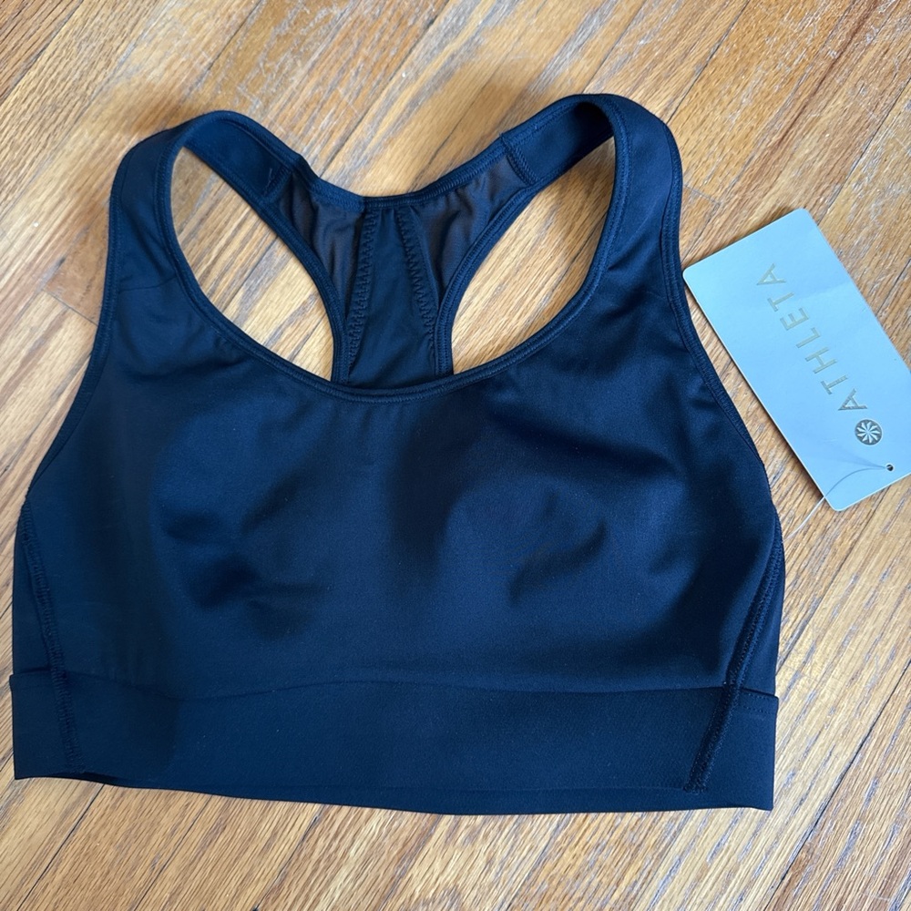 Athleta Black Sports Bra with Racerback Design